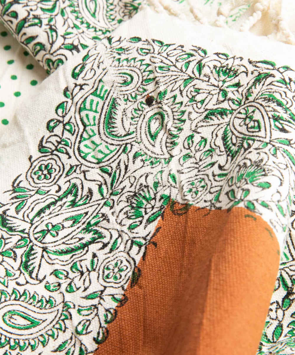 Price and Buy Block Print Linen Tablecloth Model Badam - Image 3