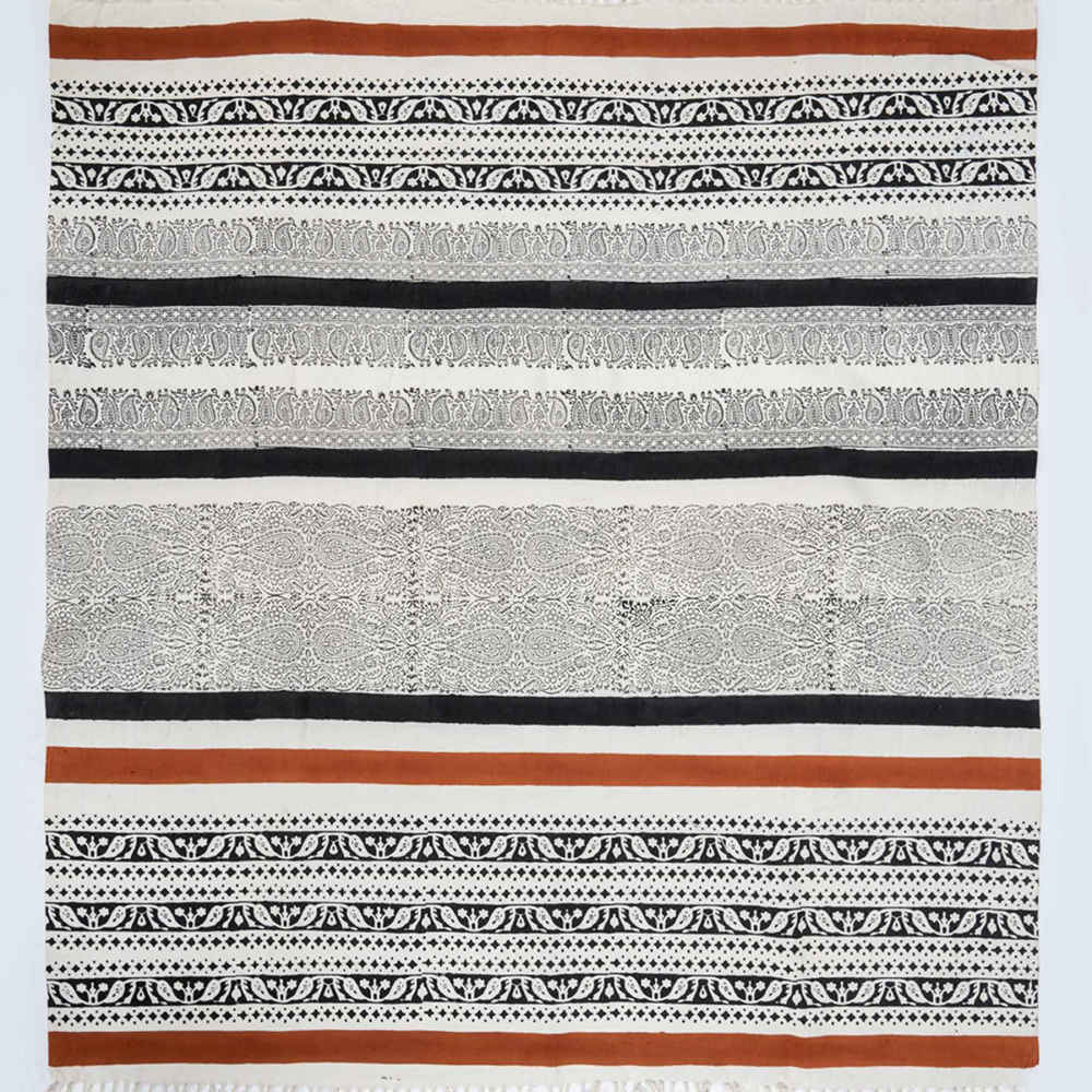 Price and Buy Block Print Linen Tablecloth Model Kaaj