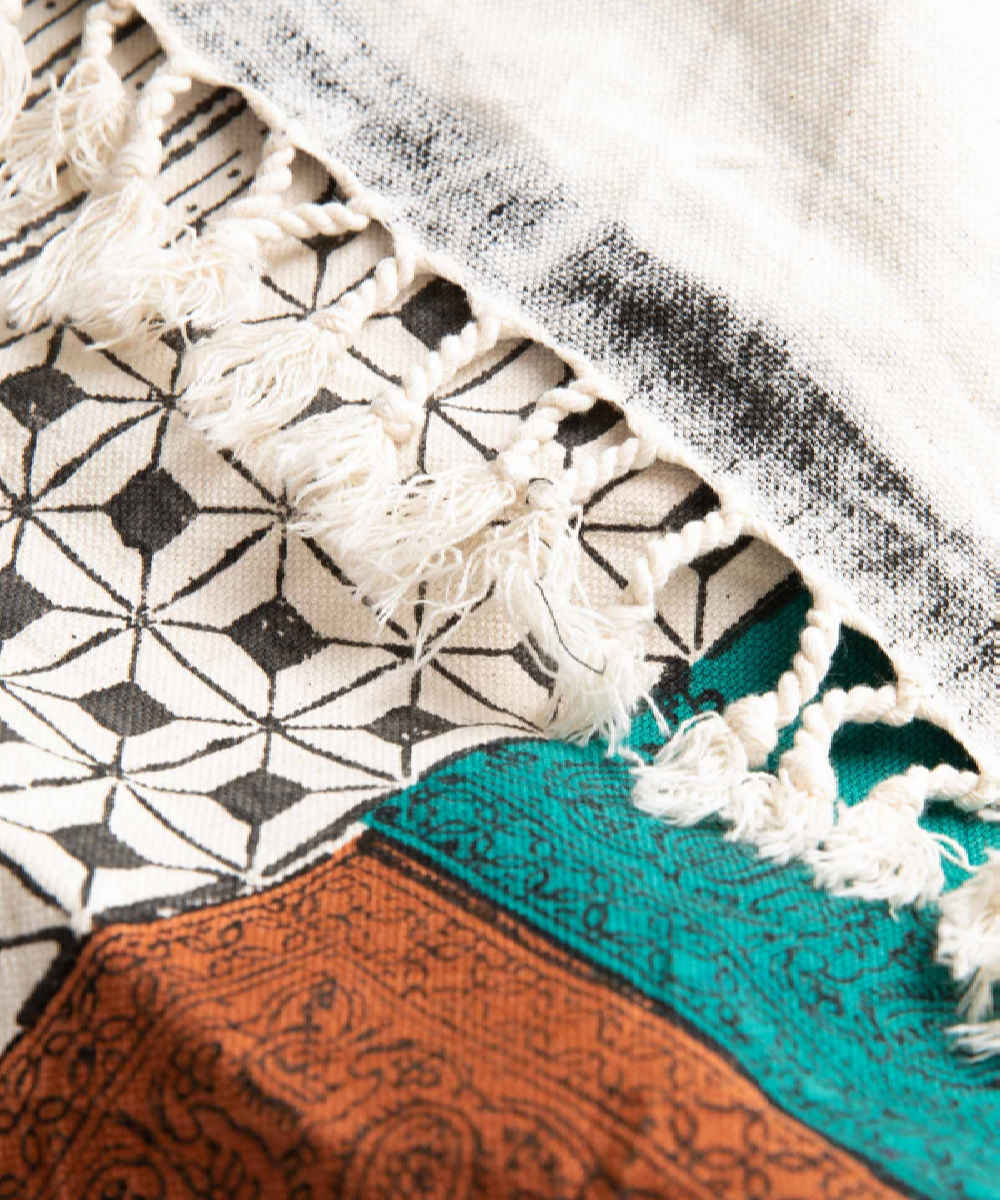 Price and Buy Block Print Linen Tablecloth Model Paeez - Image 3