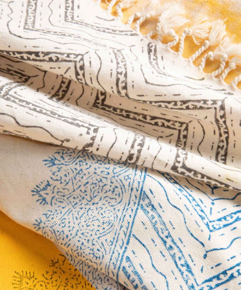 Price and Buy Block Print Linen Tablecloth Model Sarv Ghajar - Image 3