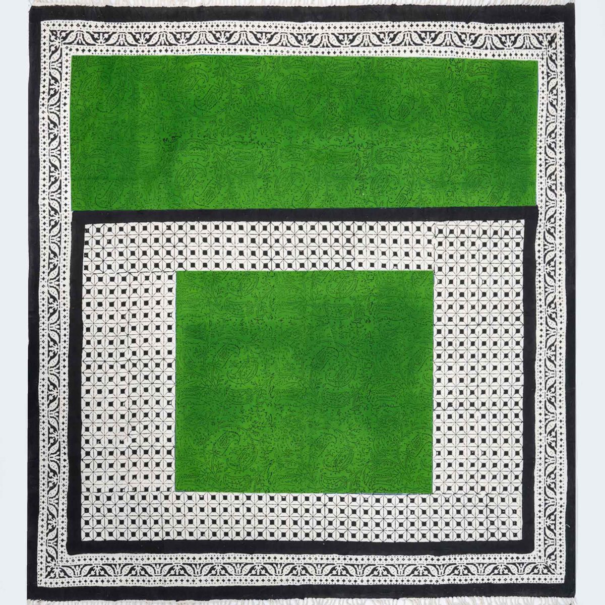 Price and Buy Block Print Linen Tablecloth Model Shabnam