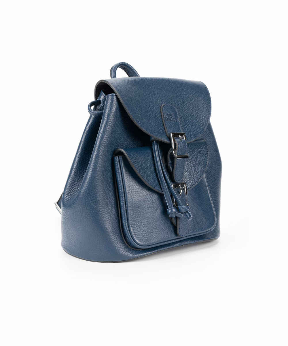 Price and Buy Blue Leather Women’s Backpack – Model Gelareh - Image 5
