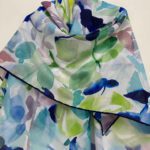 Price and Buy Blue Light Scarf with Floral Design – Stylish & Suitable for All Season - Image 5