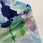 Price and Buy Blue Light Scarf with Floral Design – Stylish & Suitable for All Season - Image 6