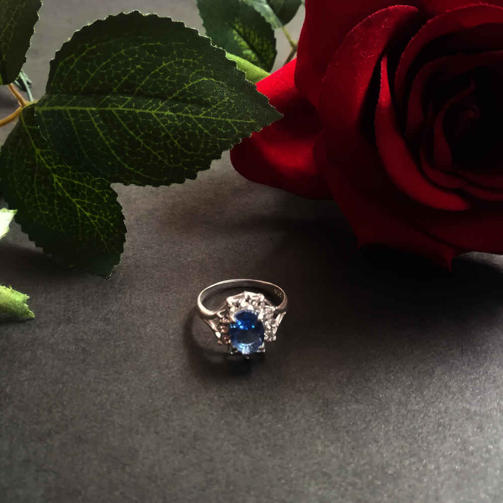 Price and Buy Blue Topaz Silver Ring for Women Sahar - Image 3