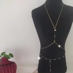 Price and Buy Body Chain in Pearl Design – Suitable for Photoshoots and Bold Styling - Image 3