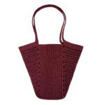 Price and Buy Bohemian Burgundy Raffia Beach Tote Bag – Suitable for Casual & Summer Outfits
