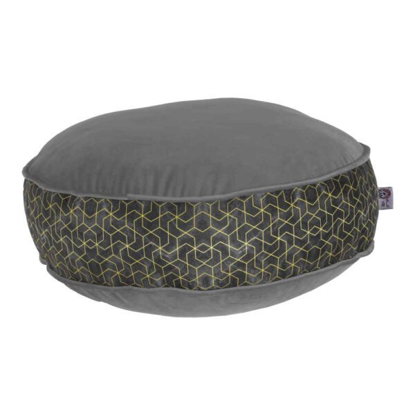 Price and Buy Bohemian Large Round Velvet Pouffe Inspired by Persian Art Gray Arman_68fd5e33de604.jpeg Price and Buy Bohemian Large Round Velvet Pouffe Inspired by Persian Art Gray Arman
