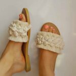 Price and Buy Boho Indoor Macrame Sandal – Pearl Embellished, Comfortable for Long Wear
