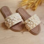 Price and Buy Boho Indoor Macrame Sandal – Pearl Embellished, Comfortable for Long Wear - Image 3