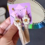 Price and Buy Boho Macrame Earring Chic with Flower Design