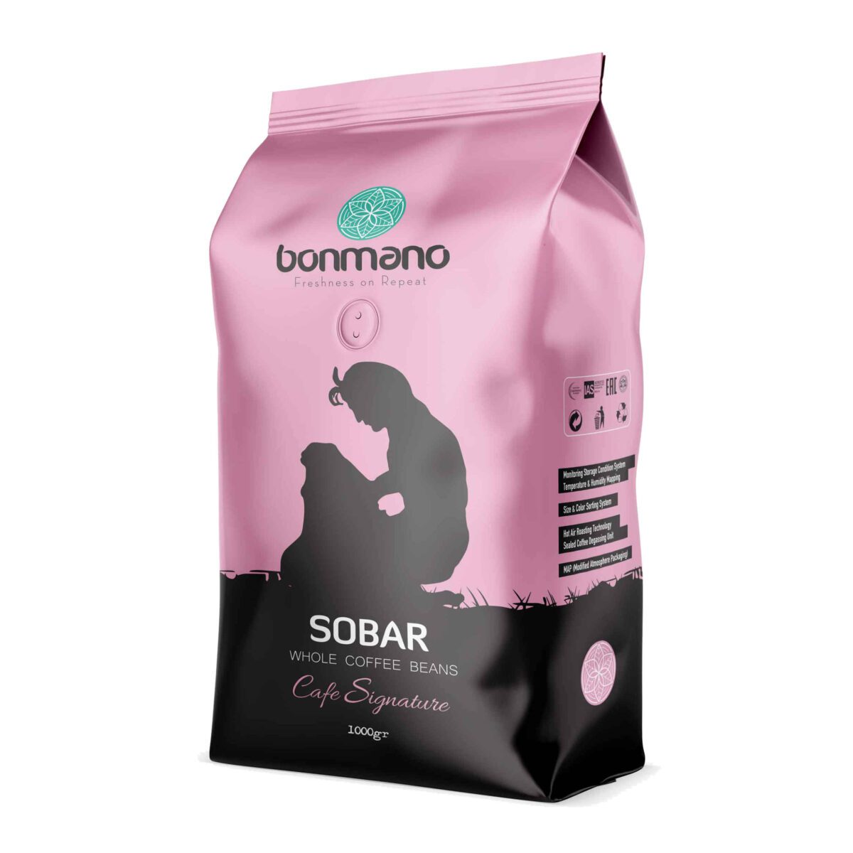 Price and Buy Bonmano Fresh Roasted Whole Coffee Beans Model Sobar 1000 gr