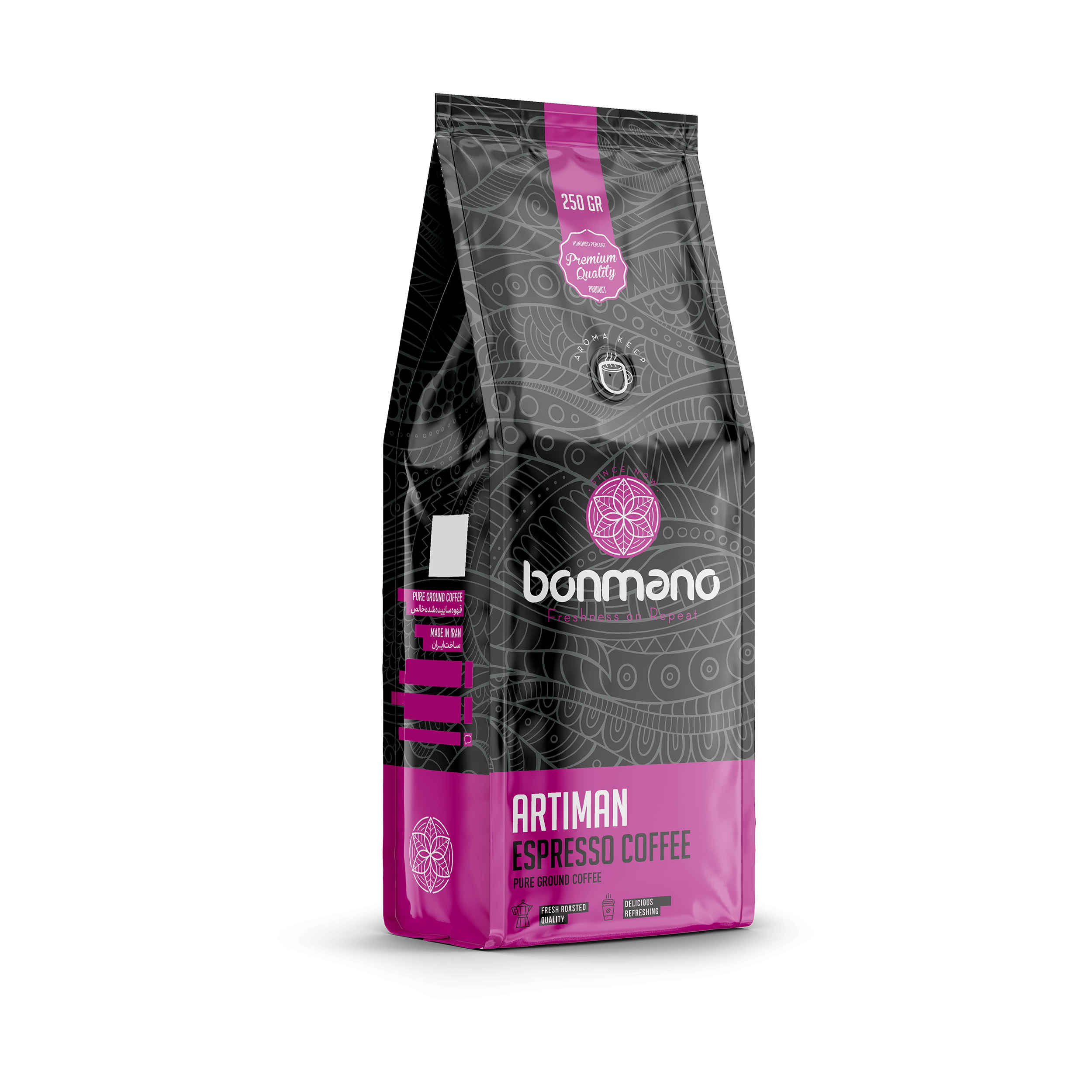 Price and Buy Bonmano Pure Ground Espresso Coffee Model Artiman 250 gr