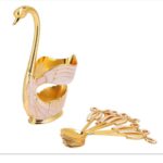 Price and Buy Bowtie Tea Spoon Set, Include 6 Pieces with a Swan Design Spoon Holder - Image 5