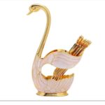 Price and Buy Bowtie Tea Spoon Set, Include 6 Pieces with a Swan Design Spoon Holder - Image 6