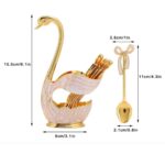 Price and Buy Bowtie Tea Spoon Set, Include 6 Pieces with a Swan Design Spoon Holder - Image 7