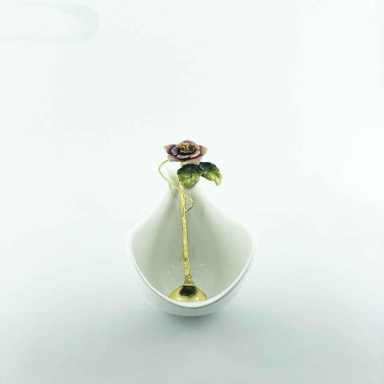 Price and Buy Brass Bar Spoon with Elegant Flower Design Set – 3 Pieces - Image 3