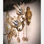 Price and Buy Brass & Bronze Wall Sconce with Double Floral & Two-Light Design