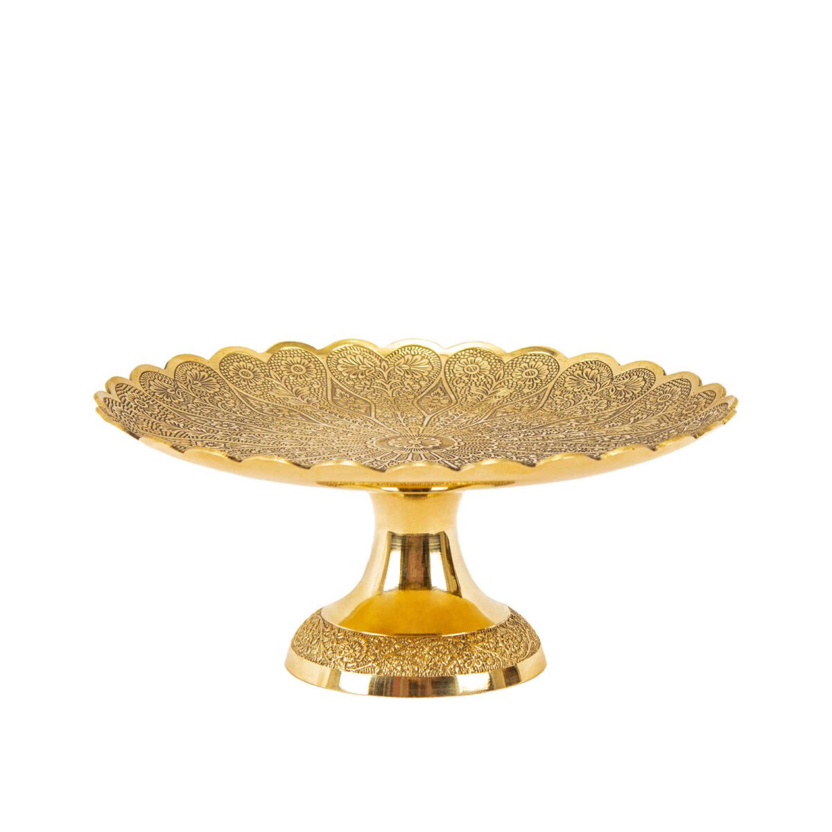 Price and Buy Brass Cake Serving Stand with Intricate Engraving Elegance - Image 3