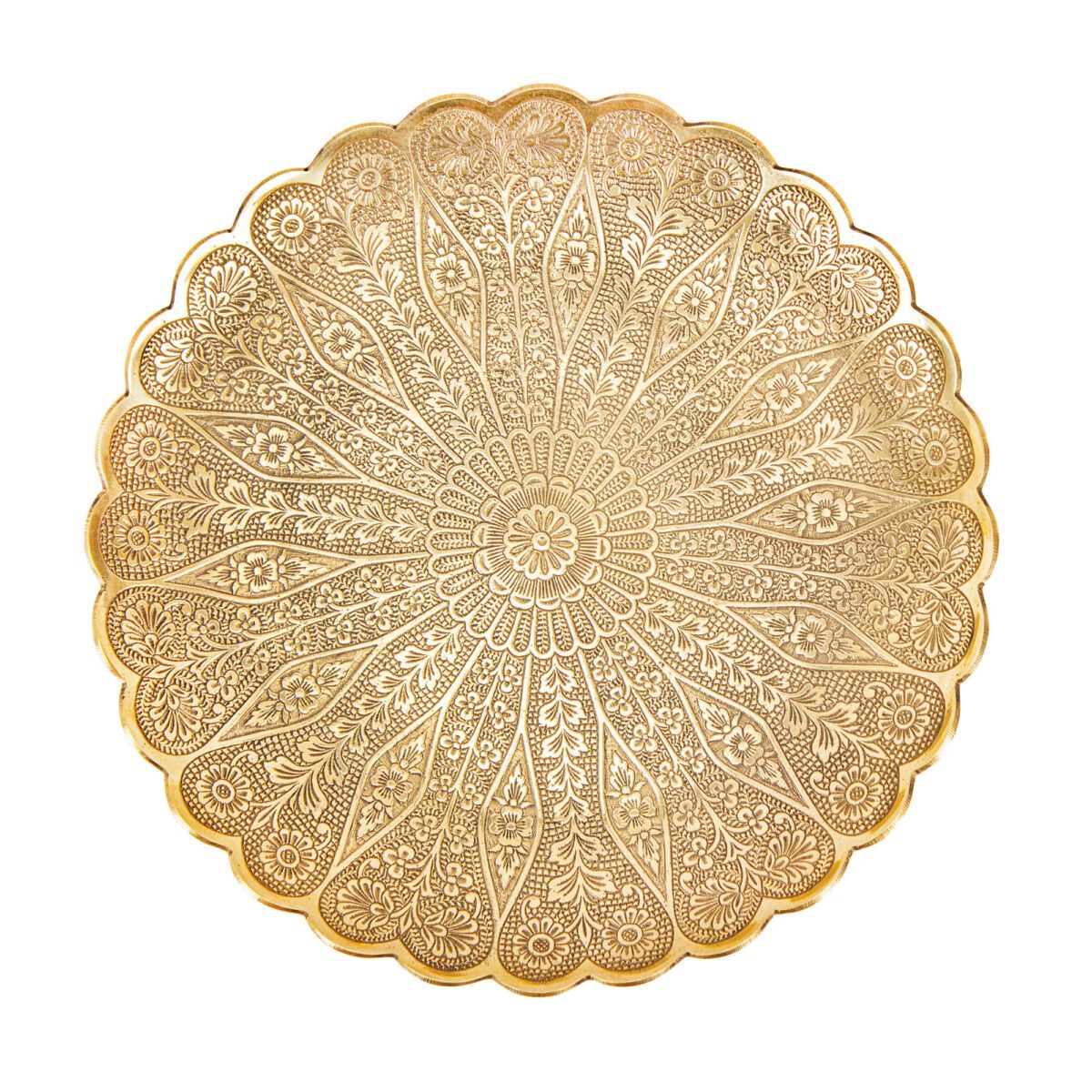 Price and Buy Brass Cake Serving Stand with Intricate Engraving Elegance - Image 4