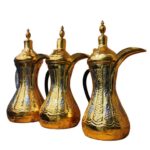 Price and Buy Brass Dallah Coffee Pot for Brewing Qahwa & Arabic Coffee – Model Fereshteh - Image 3