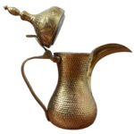 Price and Buy Brass Dallah Coffee Pot for Brewing Qahwa & Arabic Coffee – Model Jannat - Image 4