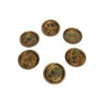 Price and Buy Brass Drink Coaster with Floral Design Decorative 6 Pieces
