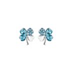 Price and Buy Brass Four Leaf Clover Jewelry Set – Necklace Bracelet Stud Earrings Set for Women - Image 5