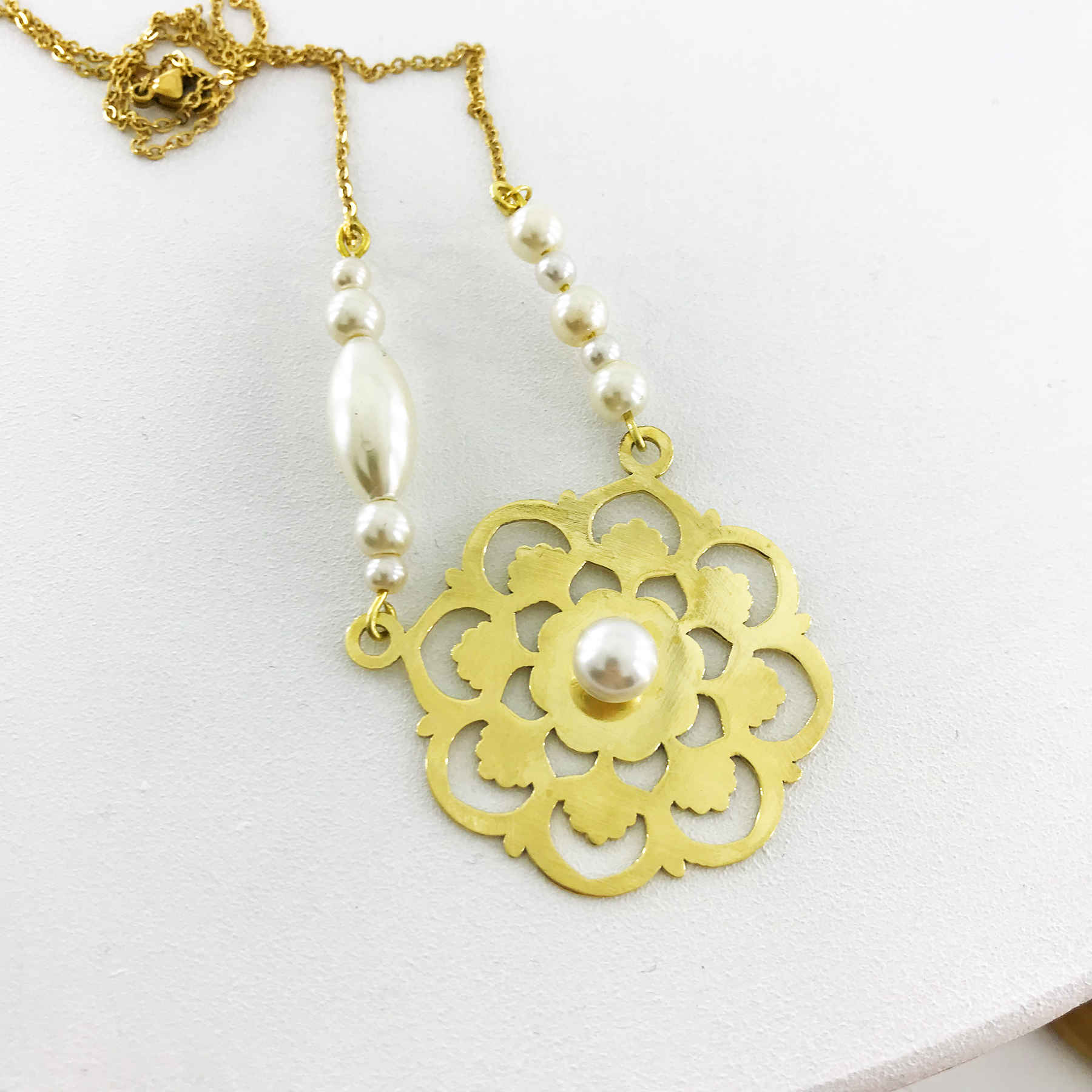 Price and Buy Brass Necklace Persian Traditional Theme for Women Flower - Image 3