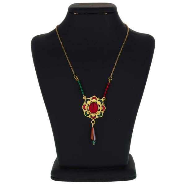 Price and Buy Brass Necklace Persian Traditional Theme for Women with Red and Green Agate_68feb8058590f.jpeg Price and Buy Brass Necklace Persian Traditional Theme for Women with Red and Green Agate