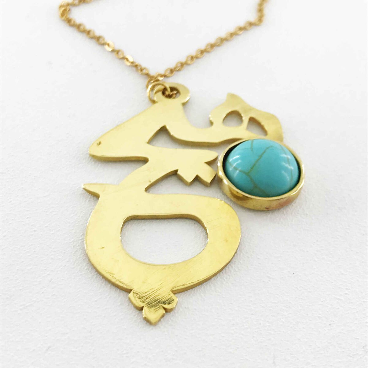 Price and Buy Brass Necklace Persian Traditional Theme for Women with Turquoise - Image 3