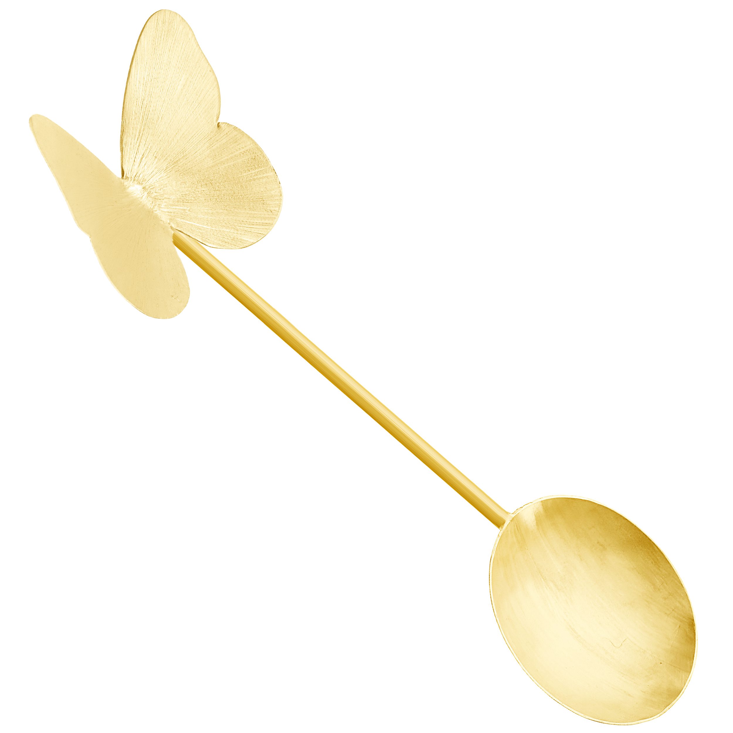 Price and Buy Brass Nut Serving Spoon Butterfly Design in Golden