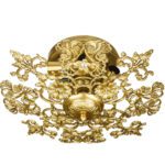 Price and Buy Brass Semi-flush Chandelier Florentine and Vintage Style Aysan