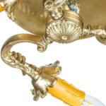 Price and Buy Brass Semi-flush Chandelier Florentine and Vintage Style Hiva - Image 3