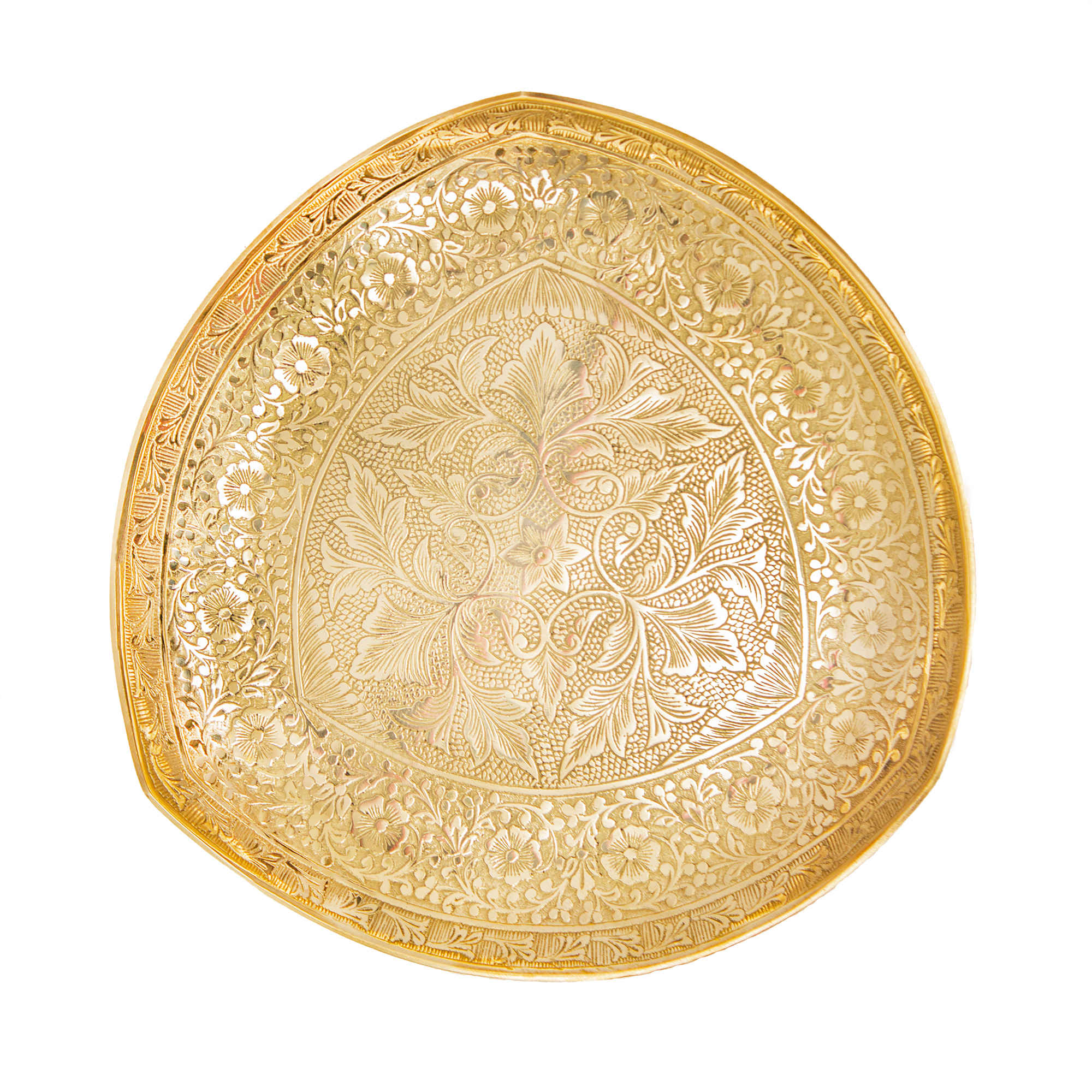 Price and Buy Brass Serving Stand for Sweets with Intricate Engraving Elegance