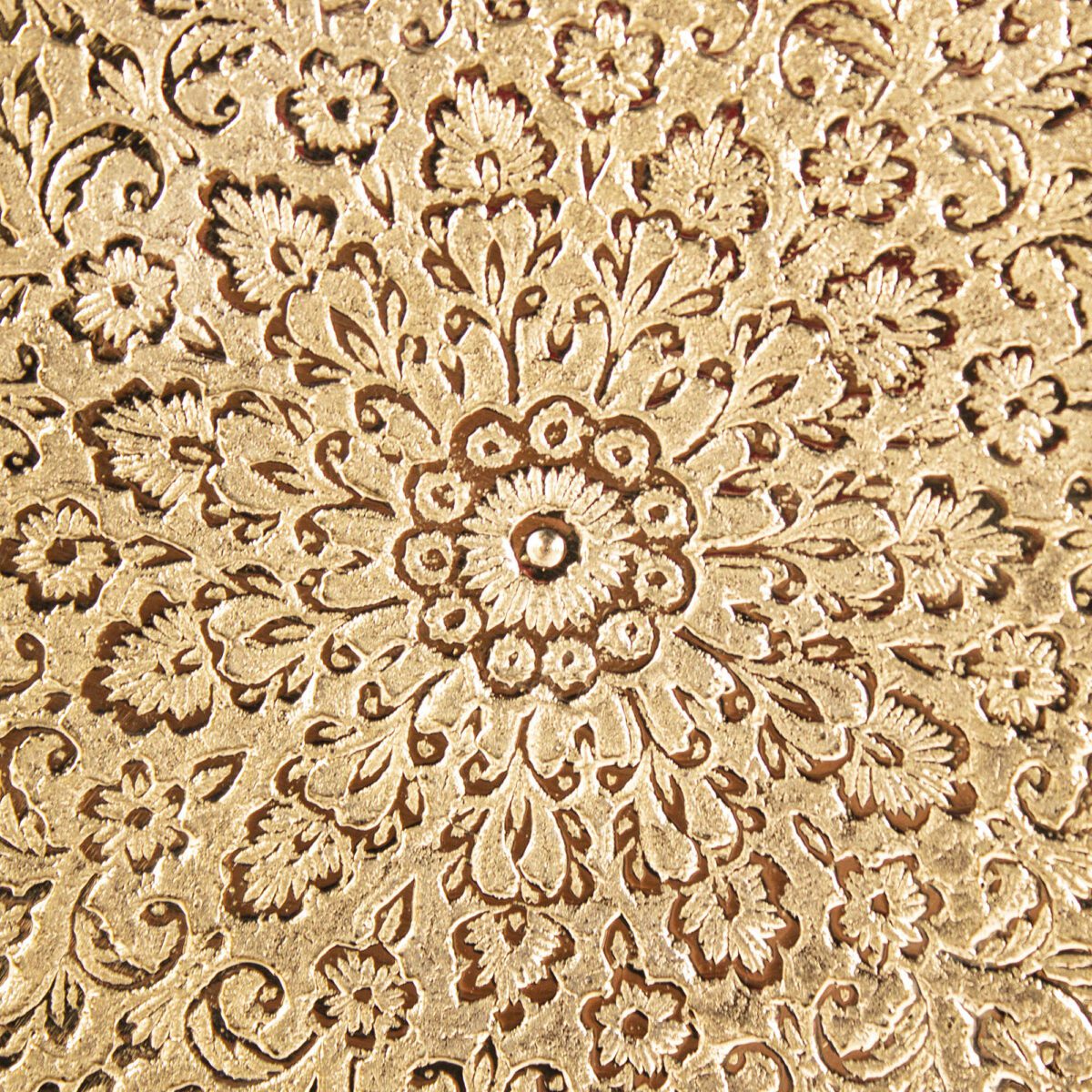 Price and Buy Brass Serving Stand Intricate Floral Engraving with Base - Image 4