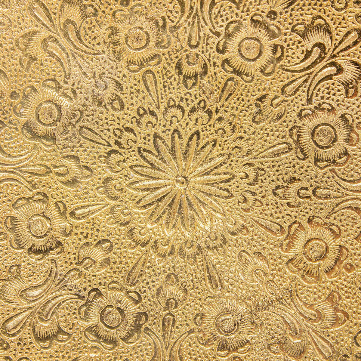 Price and Buy Brass Serving Stand Square Shape with Intricate Engraving Elegance - Image 3