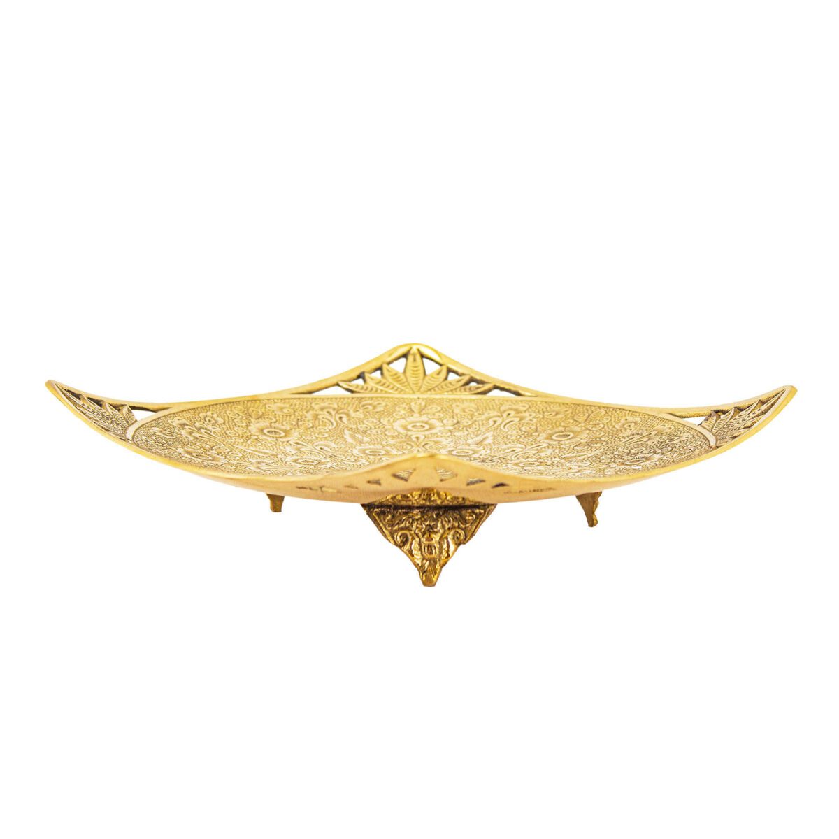 Price and Buy Brass Serving Stand Square Shape with Intricate Engraving Elegance - Image 4