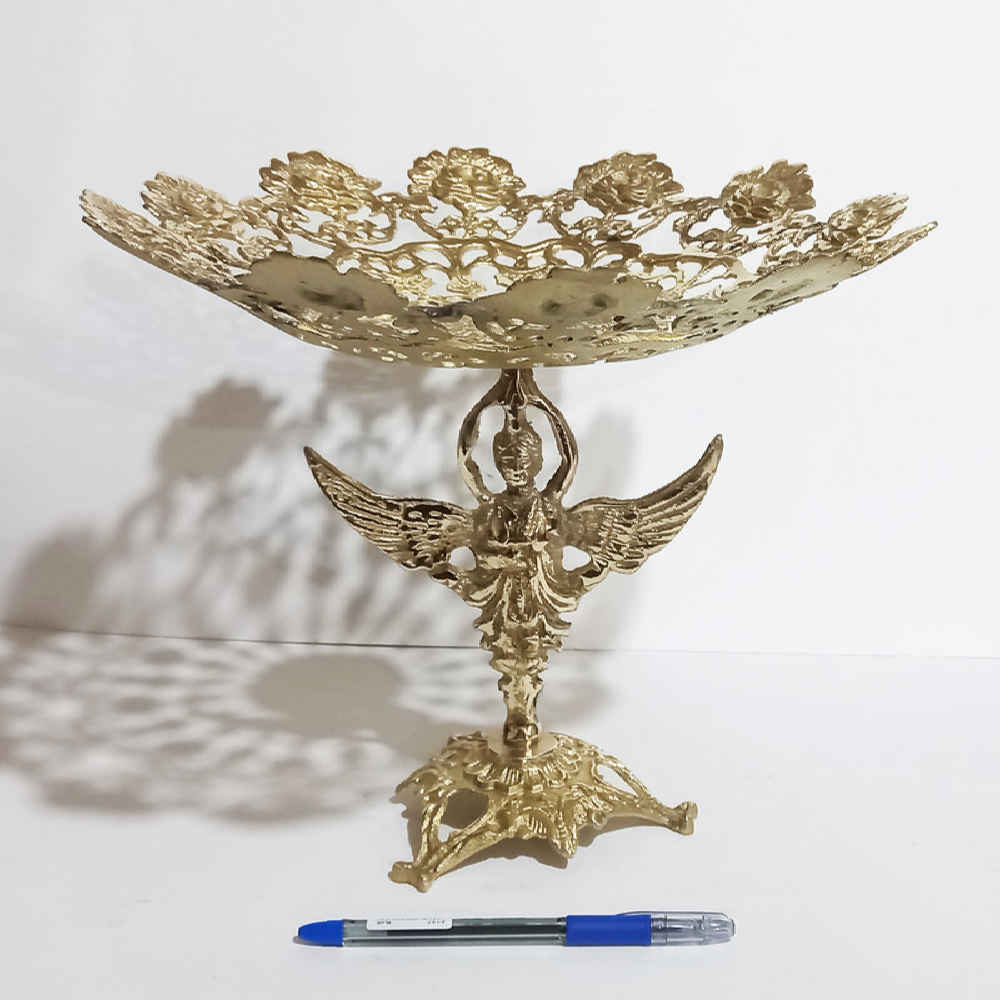 Price and Buy Brass Serving Stand Traditional Angel Design for Sweets - Image 4