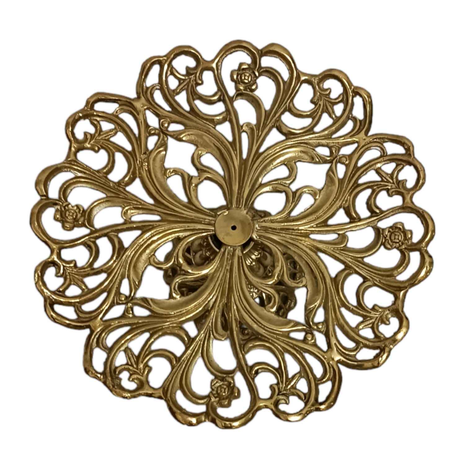 Price and Buy Brass Serving Stand Traditional Floral Design for Sweets - Image 3