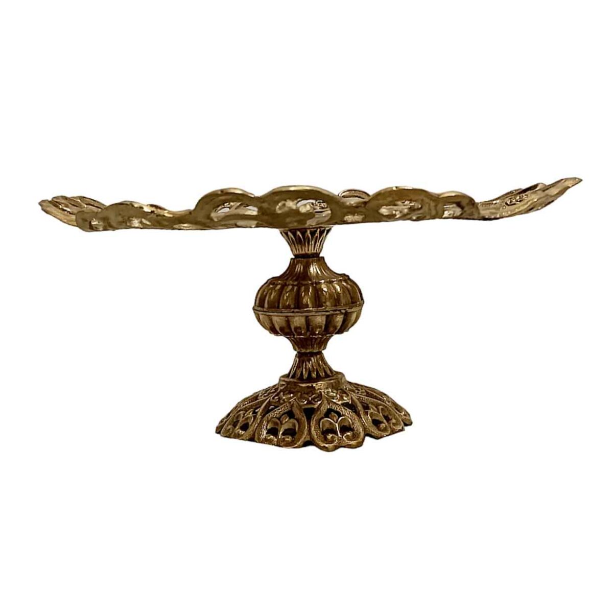 Price and Buy Brass Serving Stand Traditional Floral Design for Sweets - Image 4