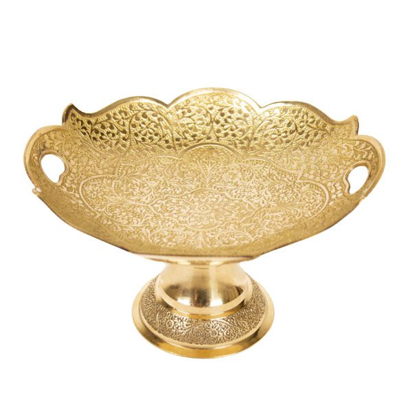 Price and Buy Brass Serving Stand with Intricate Engraving Elegance_68feae8940981.jpeg Price and Buy Brass Serving Stand with Intricate Engraving Elegance