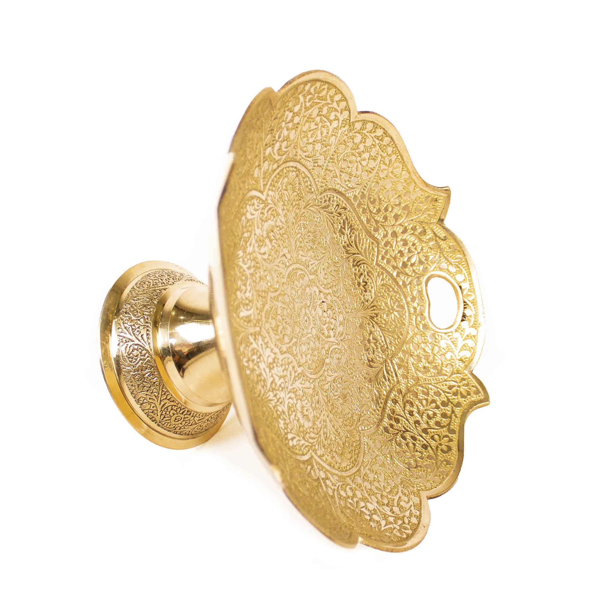 Price and Buy Brass Serving Stand with Intricate Engraving Elegance - Image 5