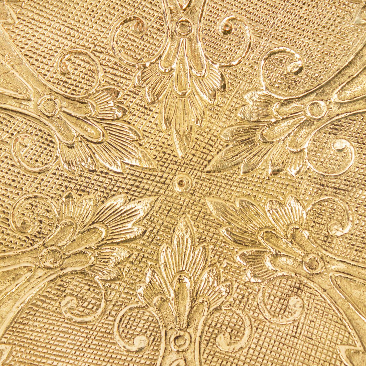 Price and Buy Brass Serving Stand with Intricate Floral Engraving Elegance - Image 3