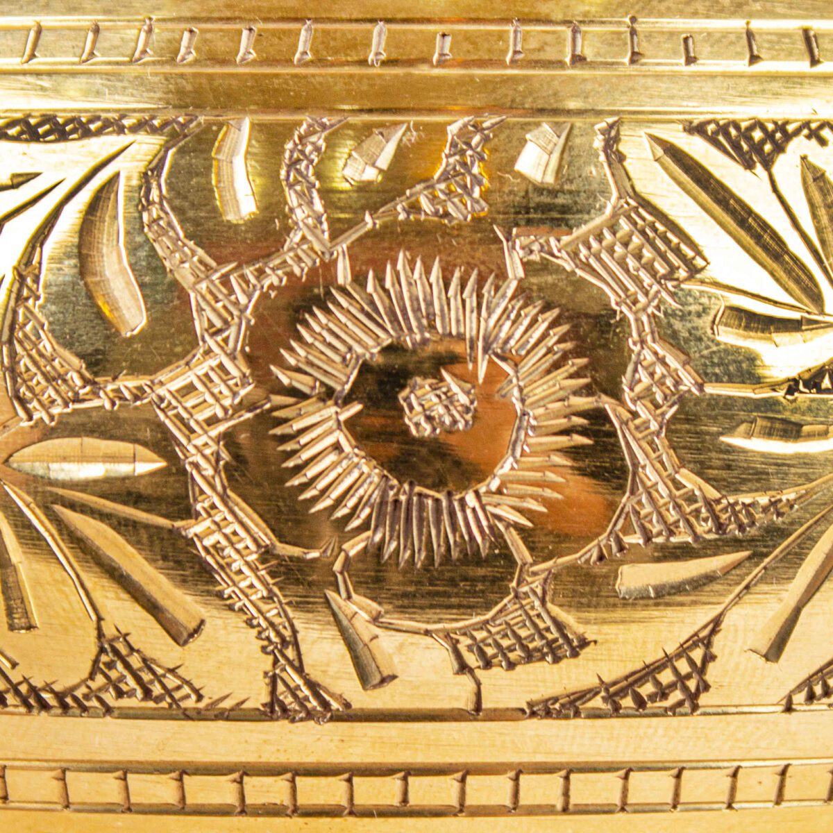 Price and Buy Brass Sugar Bowl with Lid Floral - Image 3