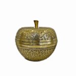 Price and Buy Brass Sugar Bowl with Lid in Apple Design