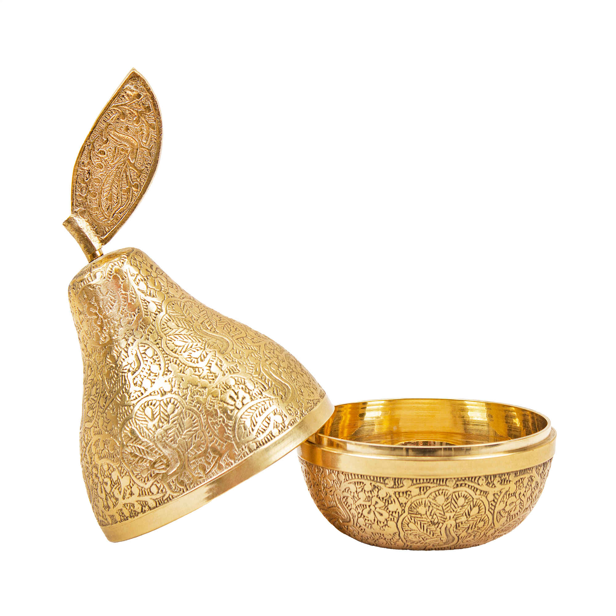 Price and Buy Brass Sugar Bowl with Lid Pear Shaped - Image 5