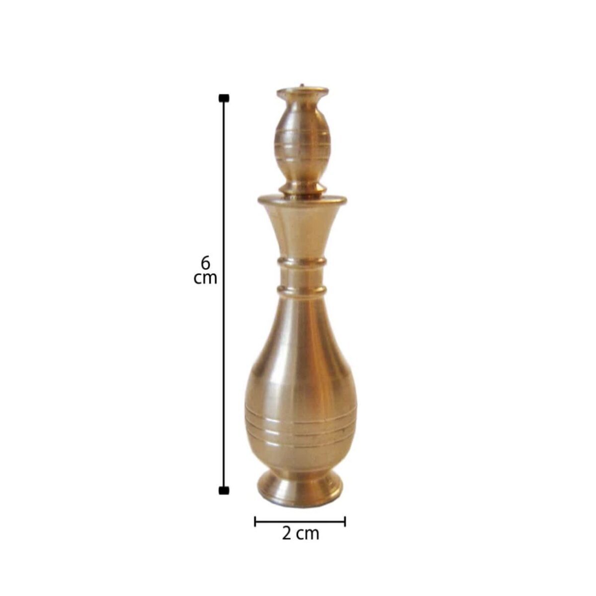 Price and Buy Brass Surma Dani Container for Keeping Kohl Anahita (x2) - Image 3