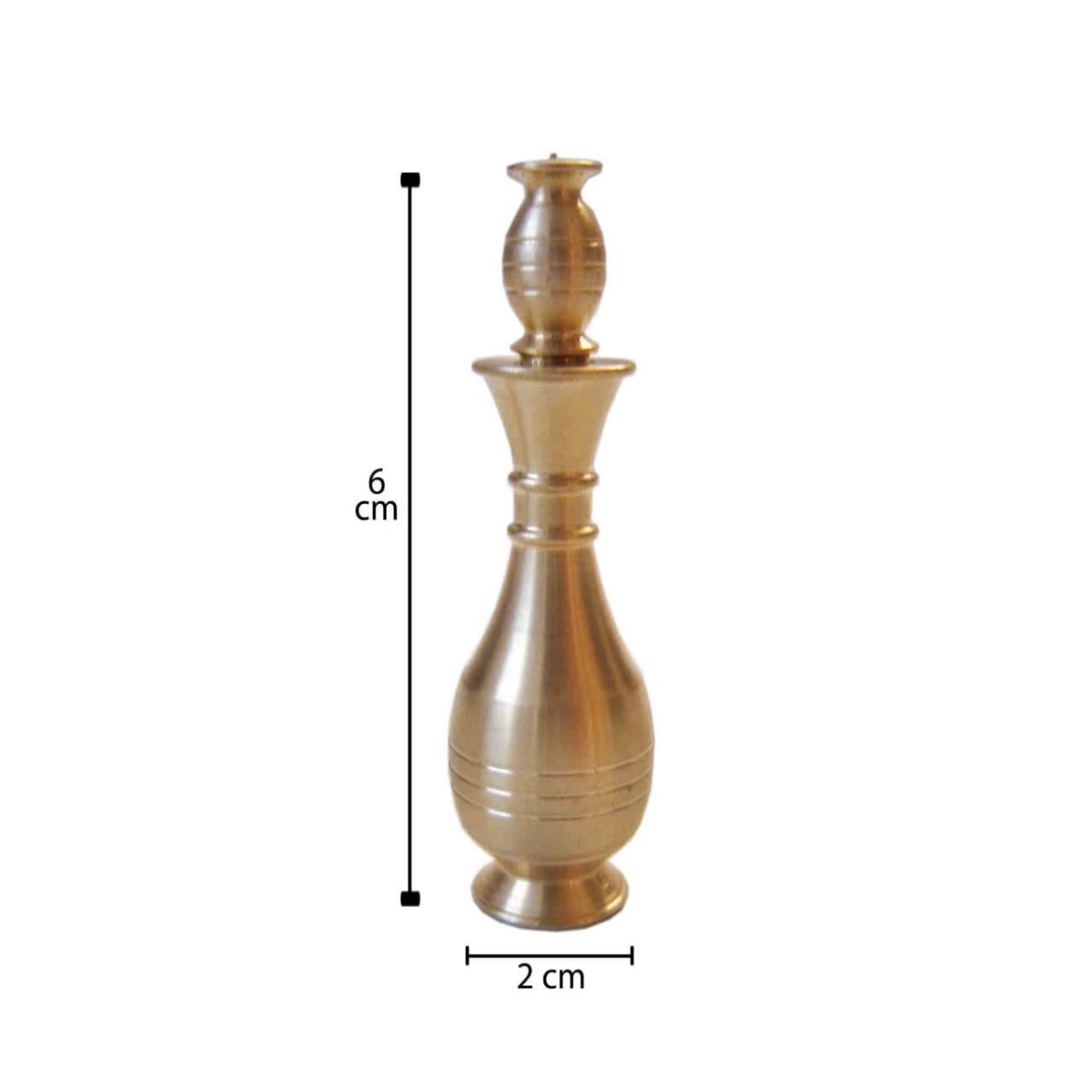 Price and Buy Brass Surma Dani Container for Keeping Kohl Anahita (x2) - Image 3