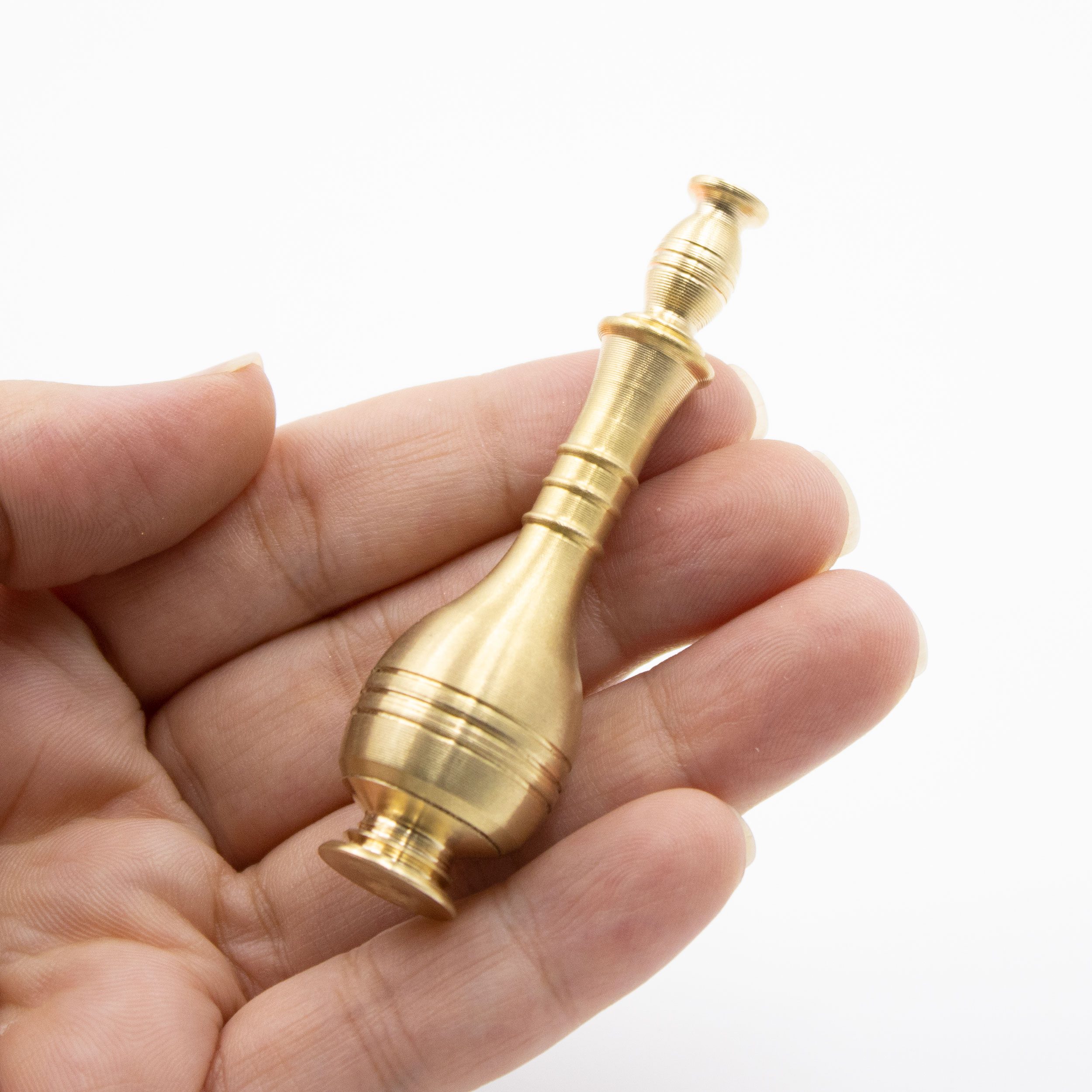 Price and Buy Brass Surma Dani Container for Keeping Kohl Mehrak (x2) - Image 5
